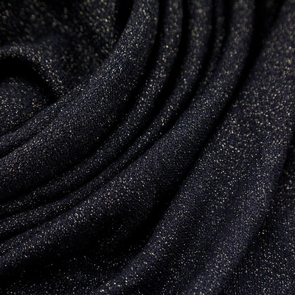 Chanel Black & Gold Cashmere Blend CC Scarf