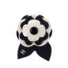 Chanel Black & White Camellia Felt Brooch - Love that Bag etc - Preowned Authentic Designer Handbags & Preloved Fashions