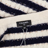 Chanel Blue & White Striped Cashmere Cardigan Size M | FR 40 - Love that Bag etc - Preowned Authentic Designer Handbags & Preloved Fashions