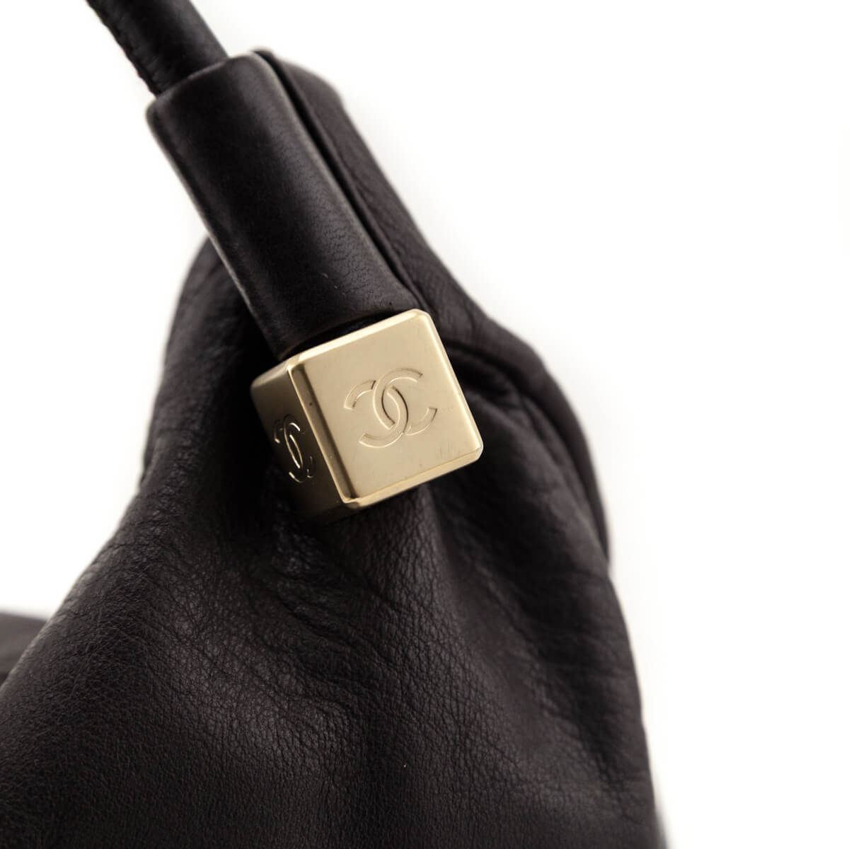 Chanel Brown Calfskin CC Dice Hobo Bag - Love that Bag etc - Preowned Authentic Designer Handbags & Preloved Fashions