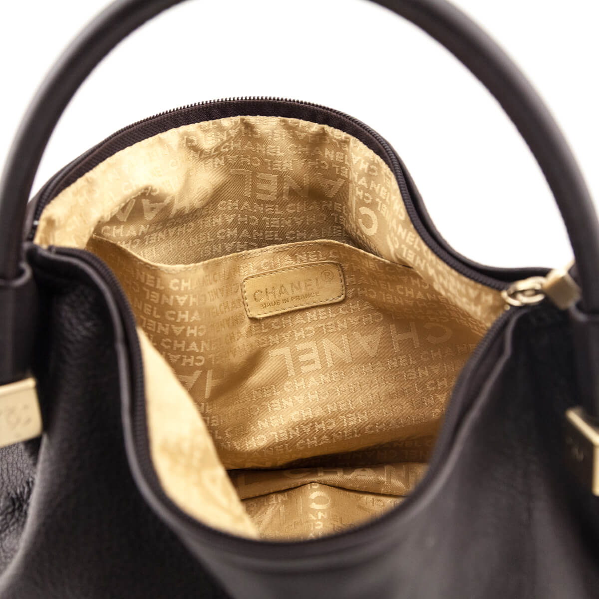 Chanel Brown Calfskin CC Dice Hobo Bag - Love that Bag etc - Preowned Authentic Designer Handbags & Preloved Fashions