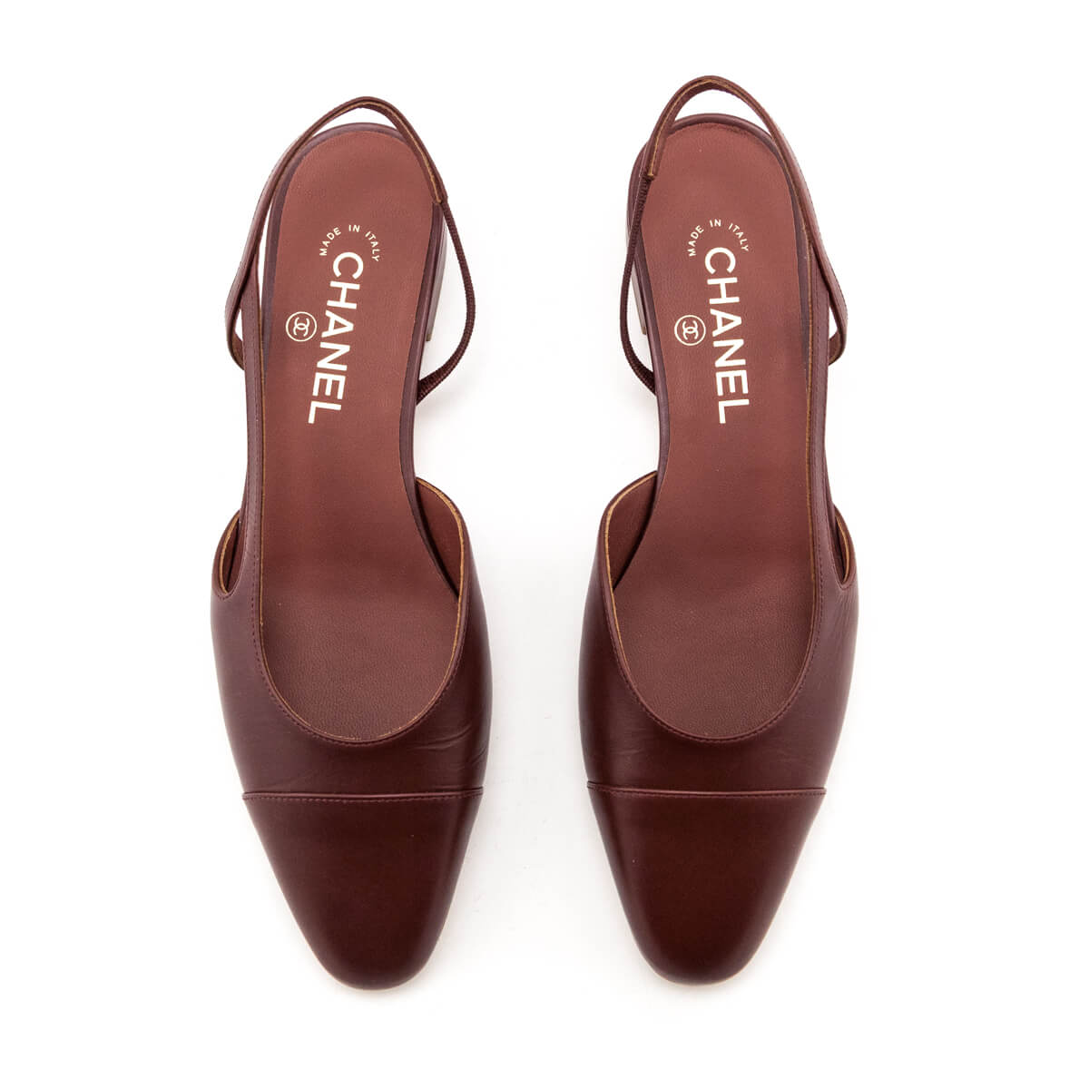 Sling Backs Chanel Cap Toe Slingback Flats Chanel Beige/Black