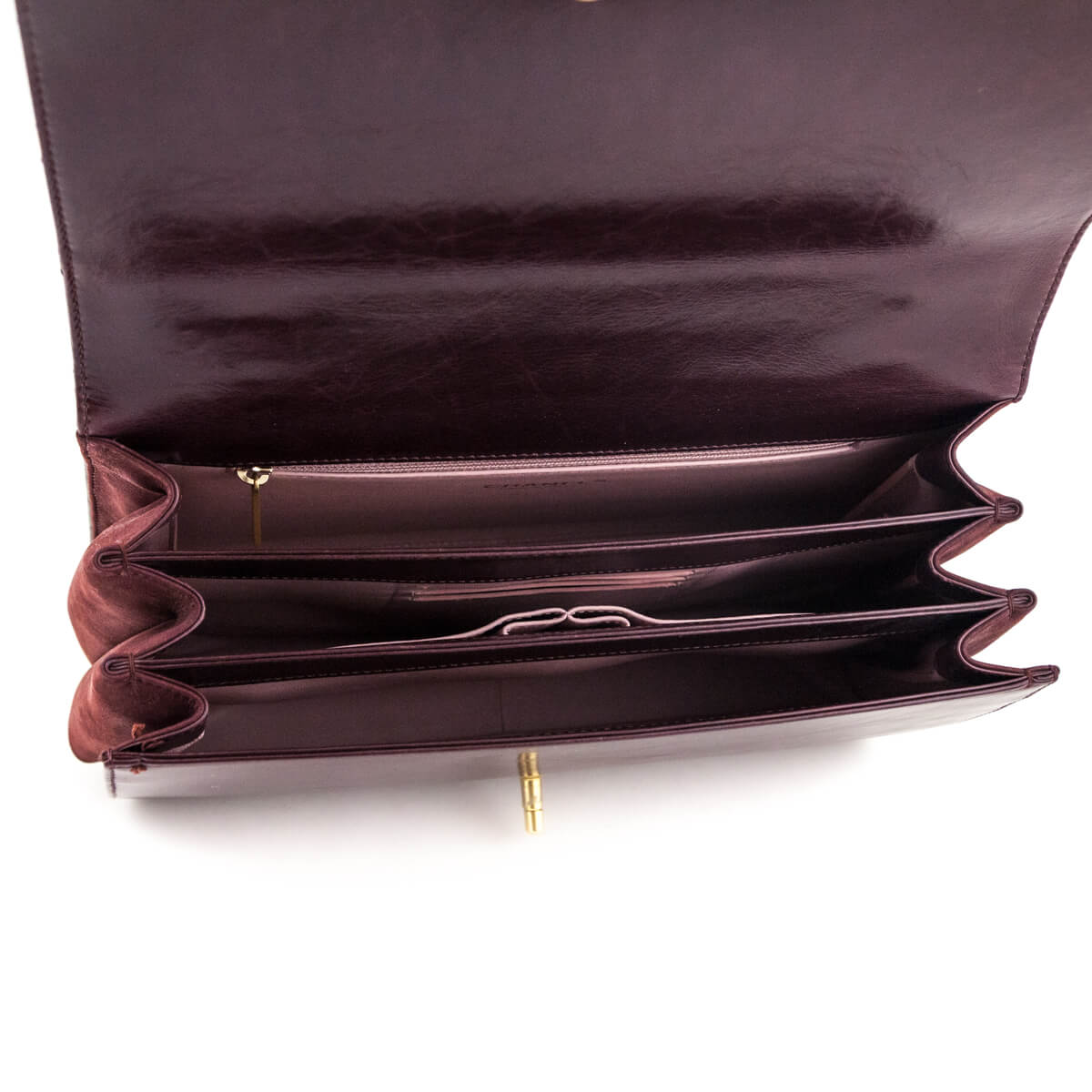 Chanel Burgundy Calfskin Quilted Small Straight Lined Flap Bag - Love that Bag etc - Preowned Authentic Designer Handbags & Preloved Fashions
