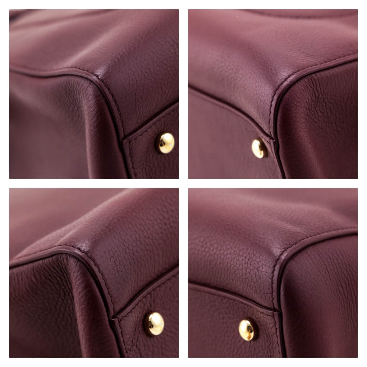 Chanel Burgundy Grained Calfskin Small Neo Executive Shopper Tote - Love that Bag etc - Preowned Authentic Designer Handbags & Preloved Fashions