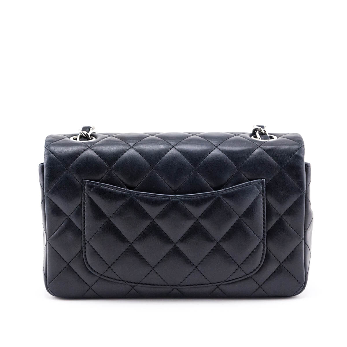 Chanel Black Lambskin Quilted Mini Rectangular Flap - Love that Bag etc - Preowned Authentic Designer Handbags & Preloved Fashions