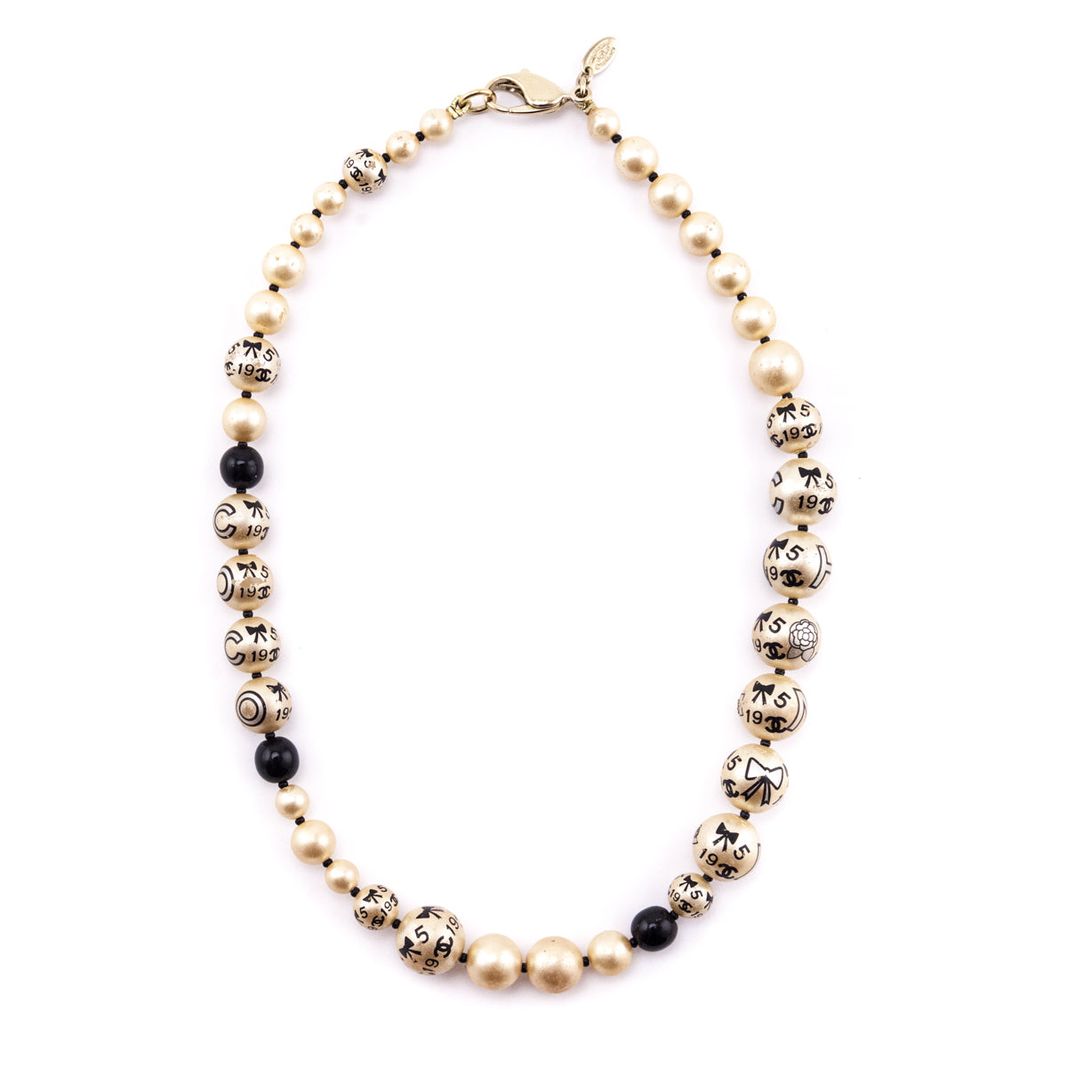 Chanel Faux Pearl Coco 2007 Necklace