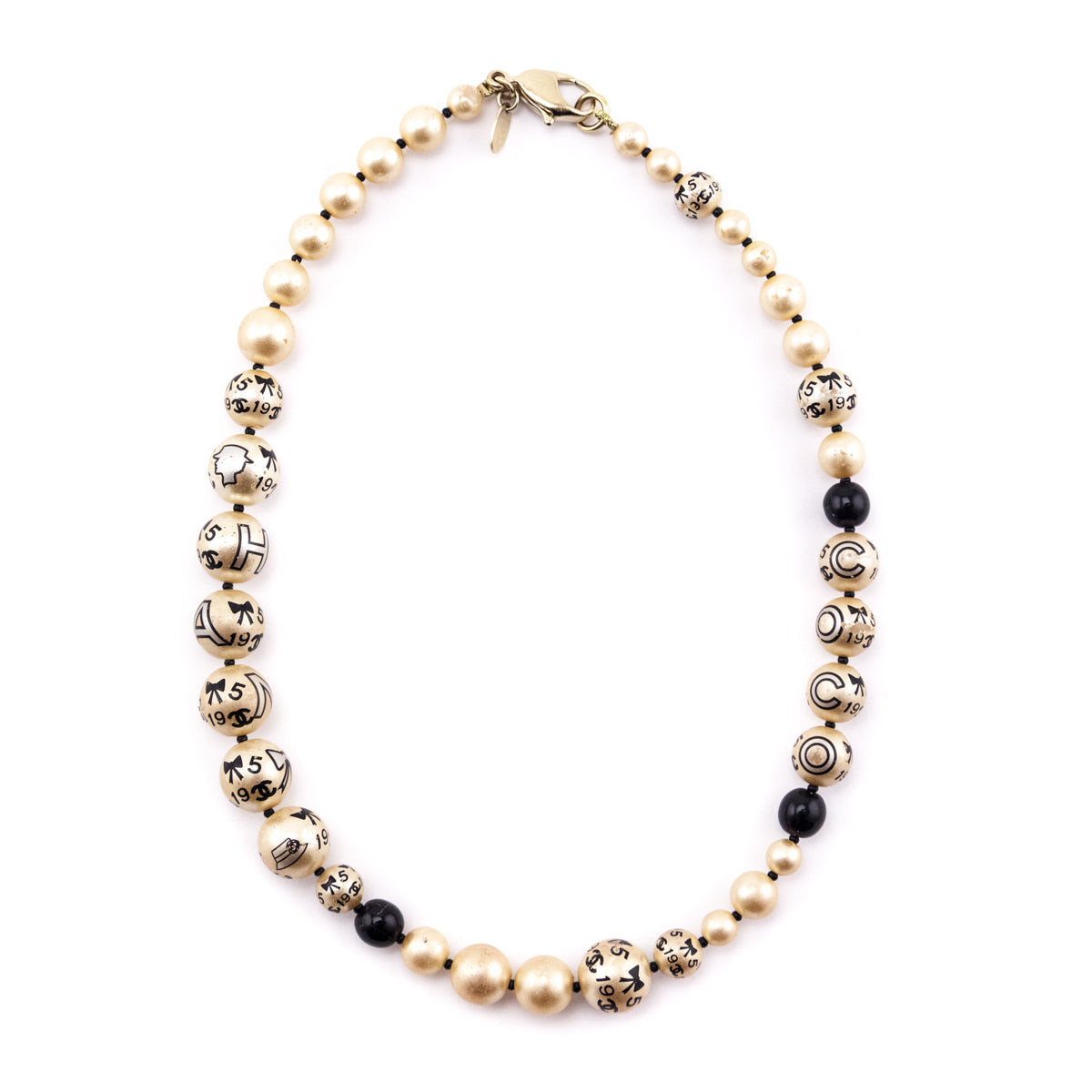 Chanel Faux Pearl Coco 2007 Necklace