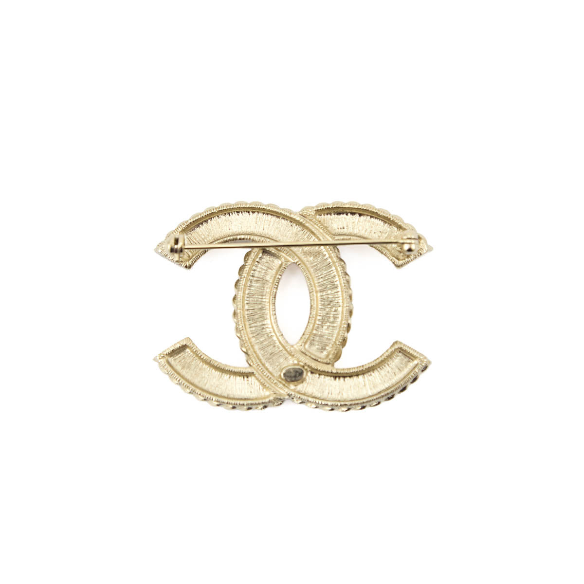 Chanel Gold-Tone April In Paris Strass Pearl CC Brooch - Love that Bag etc - Preowned Authentic Designer Handbags & Preloved Fashions