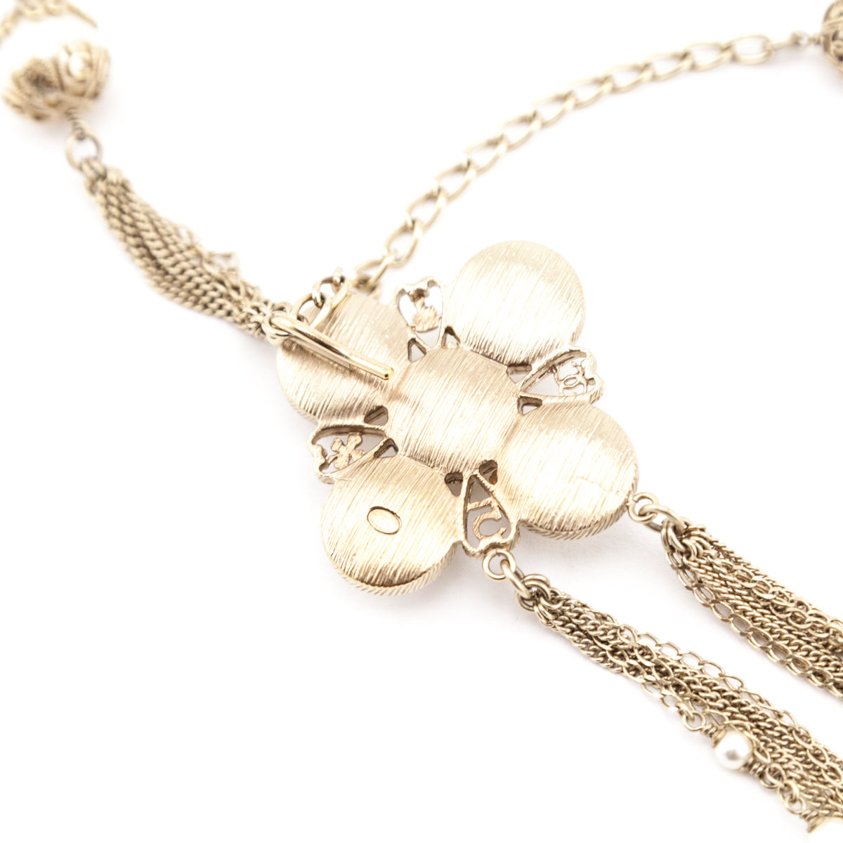 Chanel Gold Faux Pearl Multi-Chain 2006 Belt / Necklace