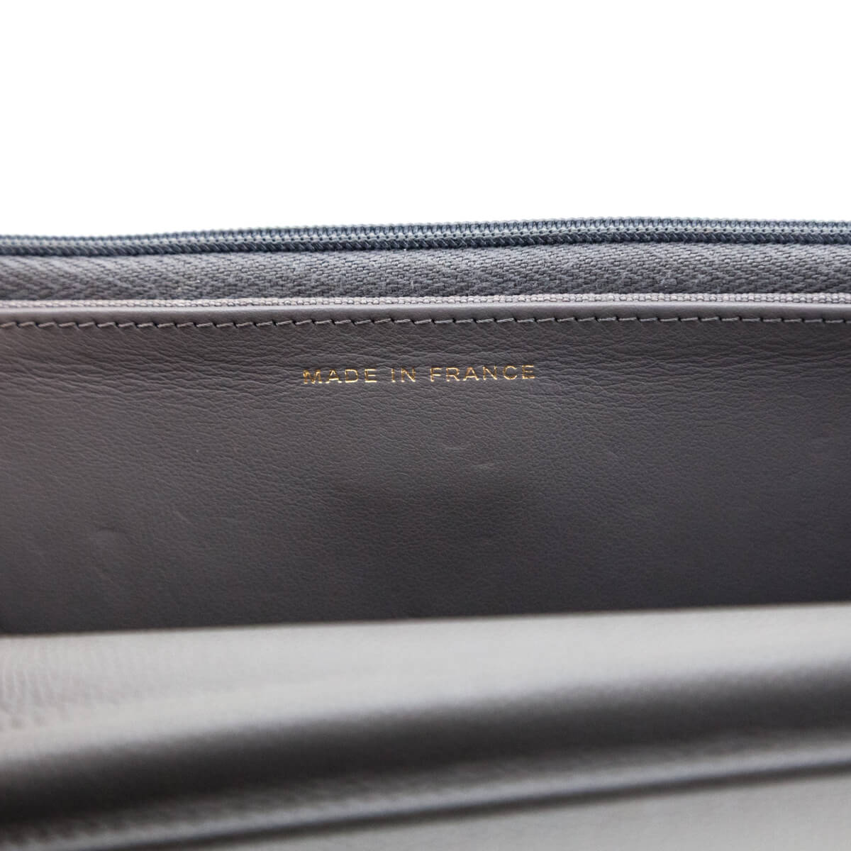 Chanel Gray Caviar Quilted Wallet on Chain WOC