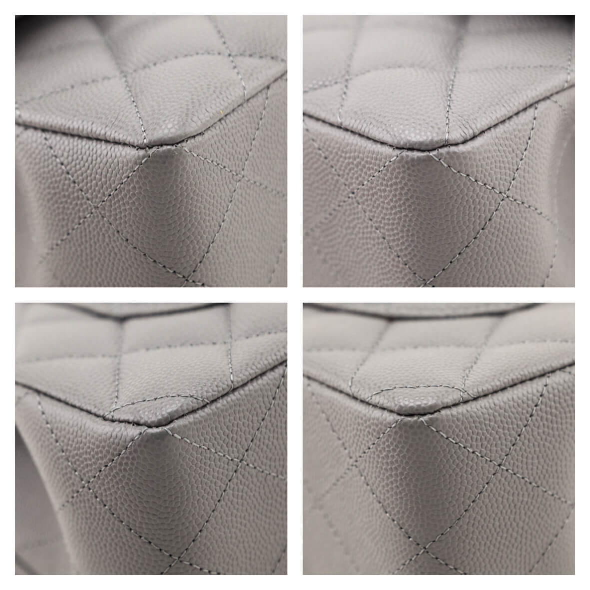 Chanel Grey Caviar Quilted Small Double Flap Bag - Love that Bag etc - Preowned Authentic Designer Handbags & Preloved Fashions