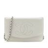 Chanel Ivory Caviar Timeless CC Wallet On Chain - Love that Bag etc - Preowned Authentic Designer Handbags & Preloved Fashions