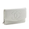 Chanel Ivory Caviar Timeless CC Wallet On Chain - Love that Bag etc - Preowned Authentic Designer Handbags & Preloved Fashions