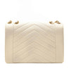 Chanel Ivory Lambskin Reversed Chevron Quilted Flap Bag - Love that Bag etc - Preowned Authentic Designer Handbags & Preloved Fashions