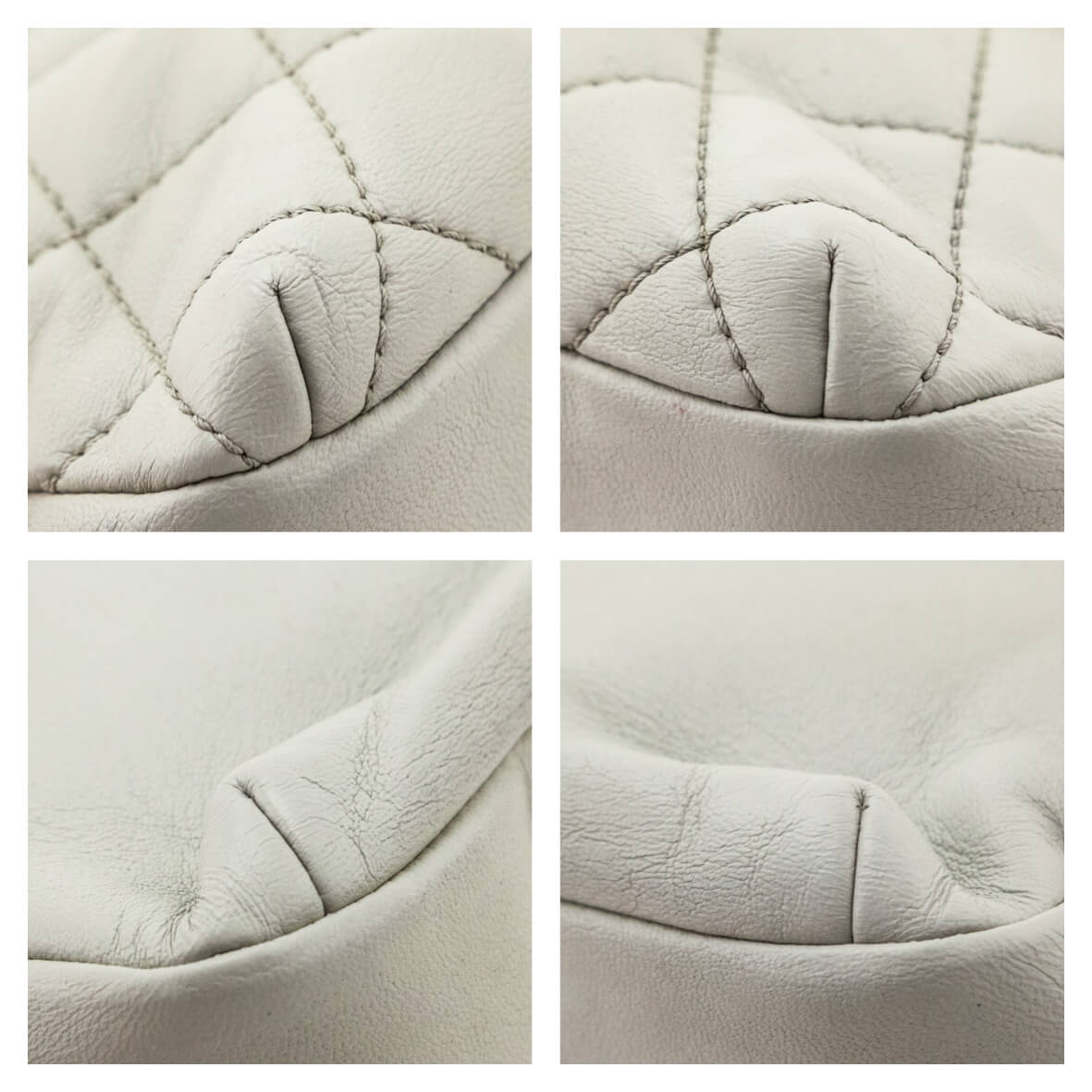 Chanel Light Gray Lambskin Quilted Small Single Flap Shoulder Bag - Love that Bag etc - Preowned Authentic Designer Handbags & Preloved Fashions