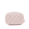Chanel Light Pink Caviar Quilted Small Curvy Pouch Cosmetic Case - Love that Bag etc - Preowned Authentic Designer Handbags & Preloved Fashions