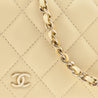 Chanel Light Yellow Lambskin Quilted Wallet On Chain - Love that Bag etc - Preowned Authentic Designer Handbags & Preloved Fashions
