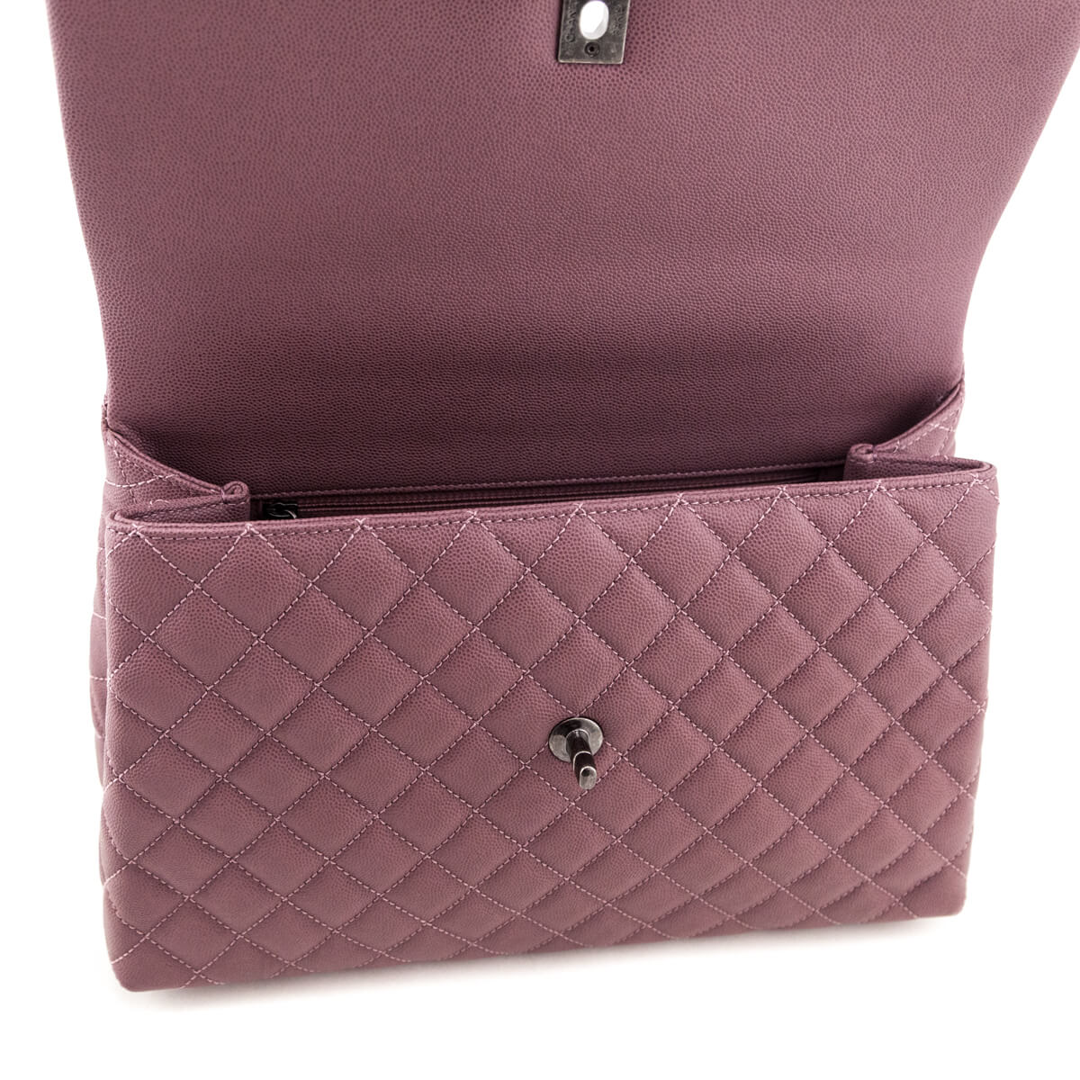 Chanel Mauve Caviar & Lizard Quilted Medium Coco Handle Flap Bag - Love that Bag etc - Preowned Authentic Designer Handbags & Preloved Fashions