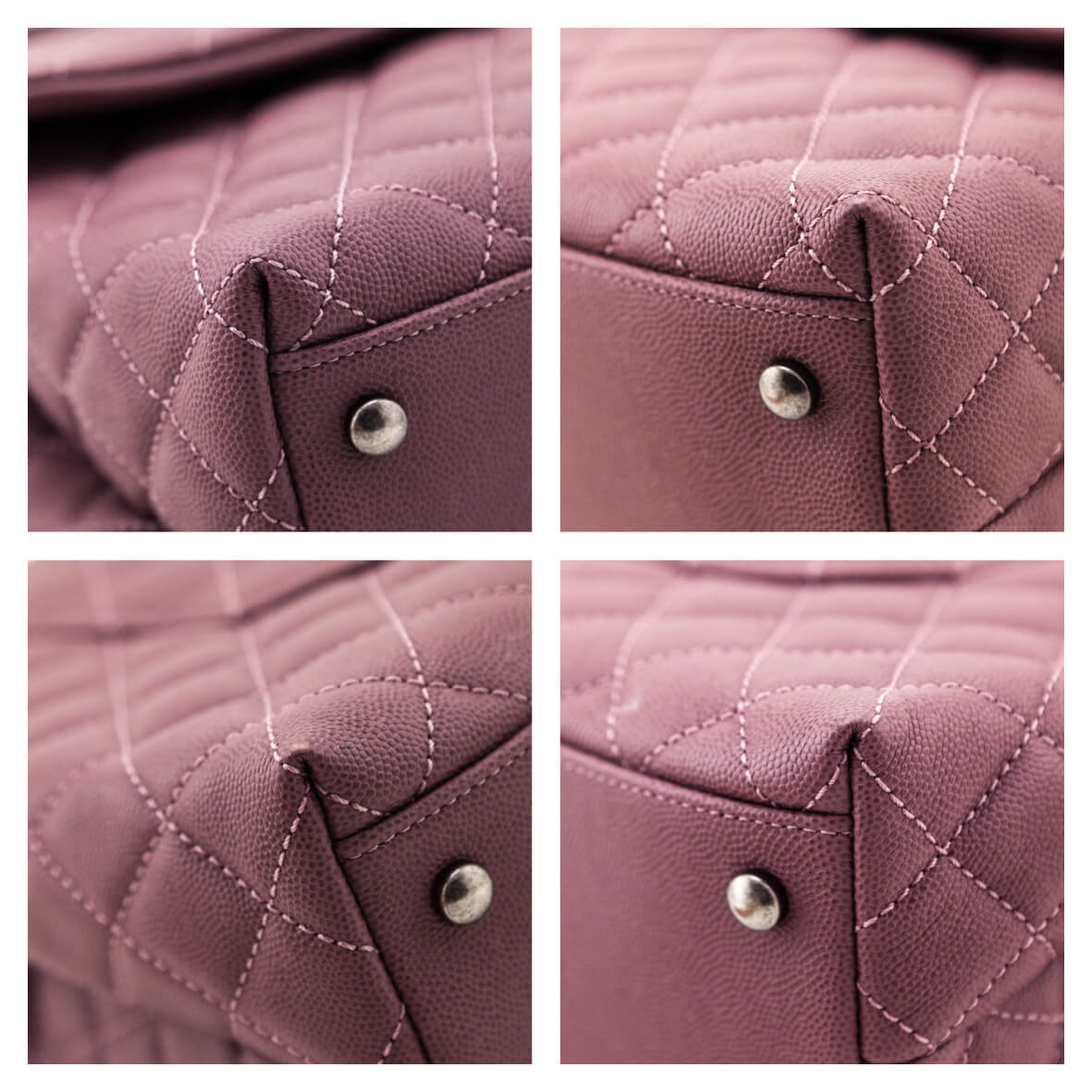 Chanel Mauve Caviar & Lizard Quilted Medium Coco Handle Flap Bag - Love that Bag etc - Preowned Authentic Designer Handbags & Preloved Fashions