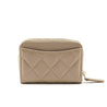 Chanel Metallic Iridescent Beige Quilted Caviar Classic Zipped Coin Purse - Love that Bag etc - Preowned Authentic Designer Handbags & Preloved Fashions