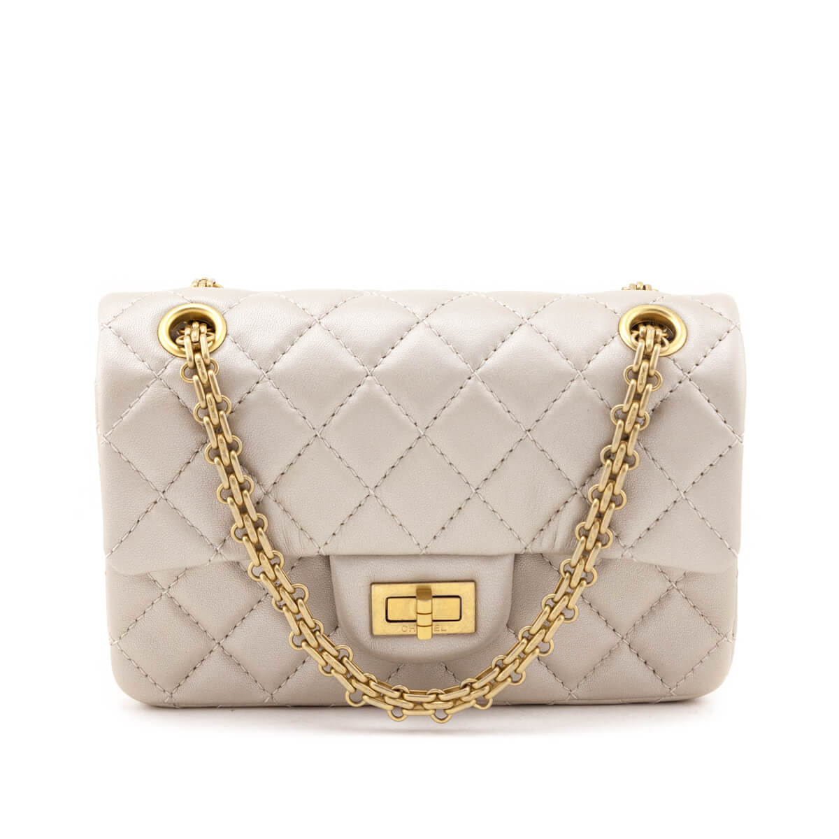 Chanel Metallic Quilted 2.55 Reissue Mini Flap Bag - Love that Bag etc - Preowned Authentic Designer Handbags & Preloved Fashions
