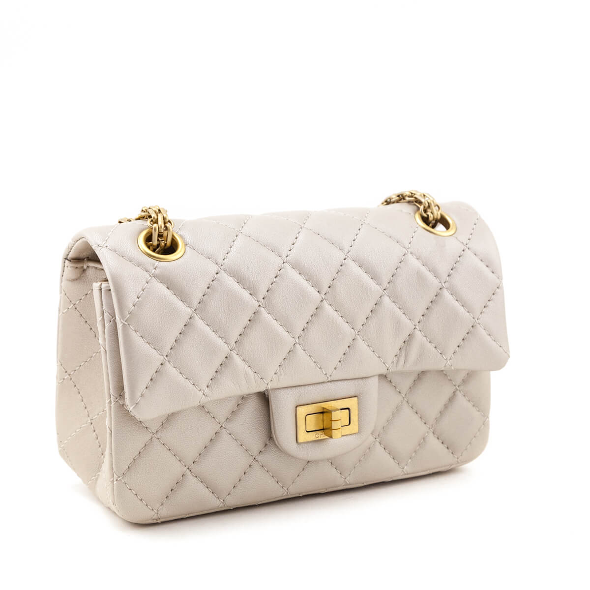 Chanel Metallic Quilted 2.55 Reissue Mini Flap Bag - Love that Bag etc - Preowned Authentic Designer Handbags & Preloved Fashions