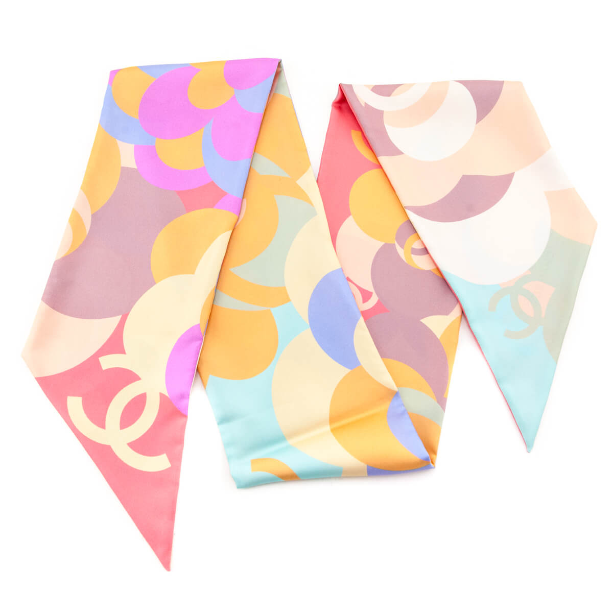 Chanel Multicolored Floral Silk Maxi Bandeau - Love that Bag etc - Preowned Authentic Designer Handbags & Preloved Fashions