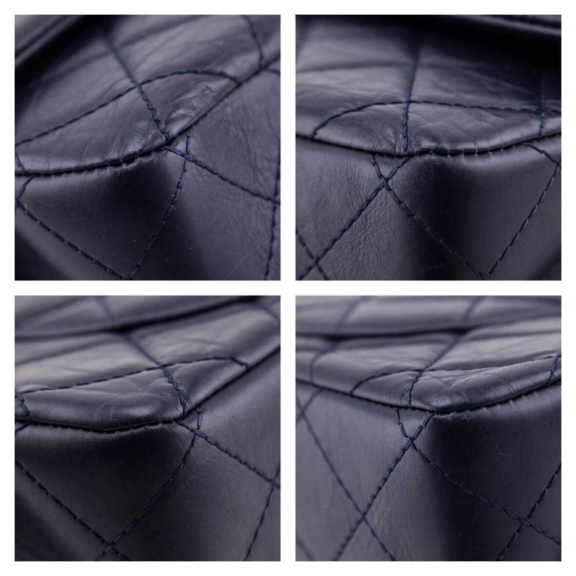 Chanel Navy Aged Calfskin Quilted 2.55 Reissue 227 Flap - Love that Bag etc - Preowned Authentic Designer Handbags & Preloved Fashions