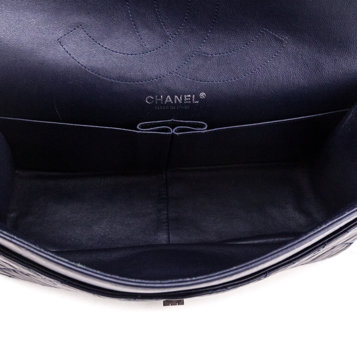 Chanel Navy Aged Calfskin Quilted 2.55 Reissue 227 Flap - Love that Bag etc - Preowned Authentic Designer Handbags & Preloved Fashions