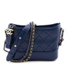 Chanel Navy Aged Calfskin Quilted Small Gabrielle Hobo - Love that Bag etc - Preowned Authentic Designer Handbags & Preloved Fashions