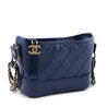 Chanel Navy Aged Calfskin Quilted Small Gabrielle Hobo - Love that Bag etc - Preowned Authentic Designer Handbags & Preloved Fashions