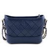 Chanel Navy Aged Calfskin Quilted Small Gabrielle Hobo - Love that Bag etc - Preowned Authentic Designer Handbags & Preloved Fashions