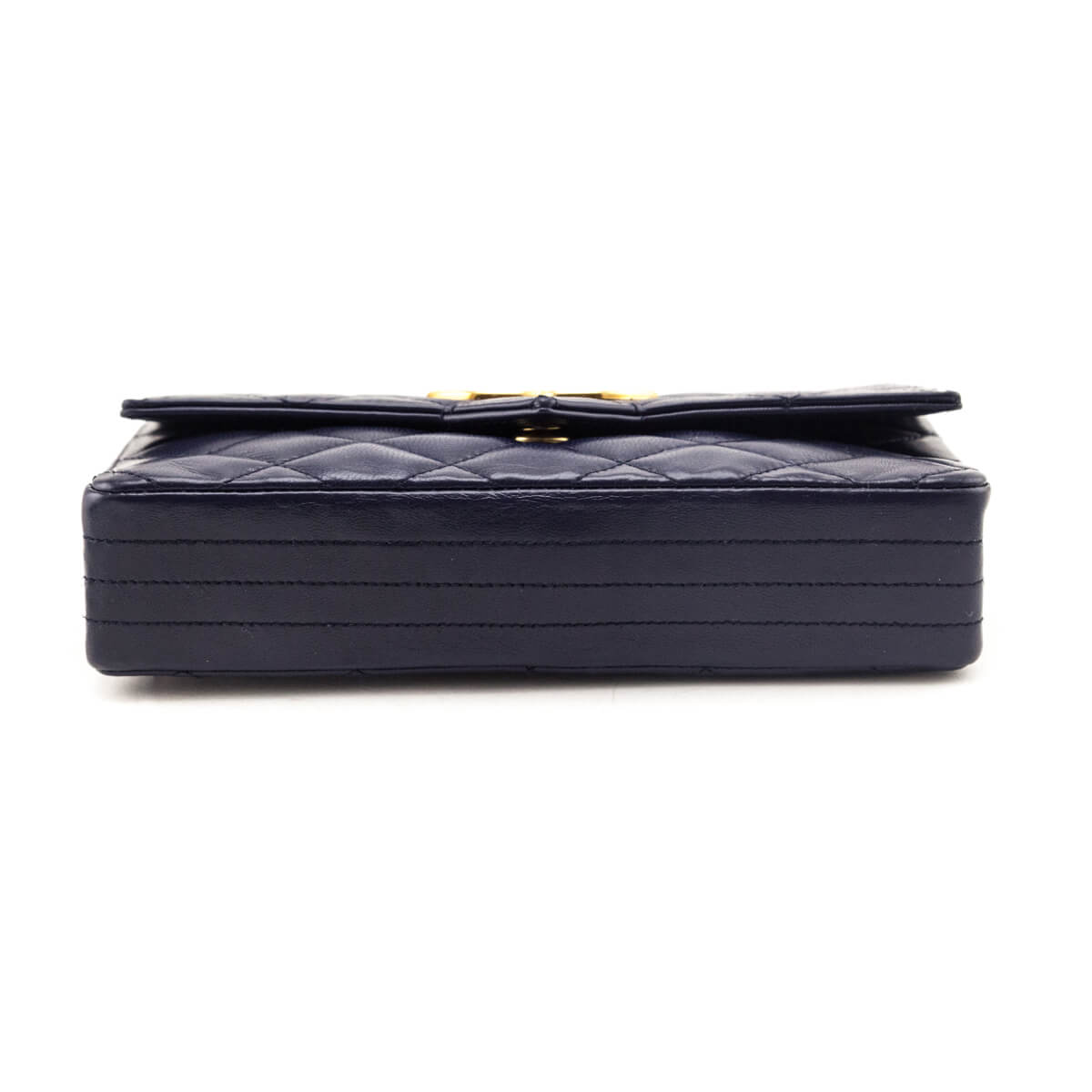 Chanel Navy Blue Lambskin Quilted Vintage Pointed Flap Bag - Love that Bag etc - Preowned Authentic Designer Handbags & Preloved Fashions