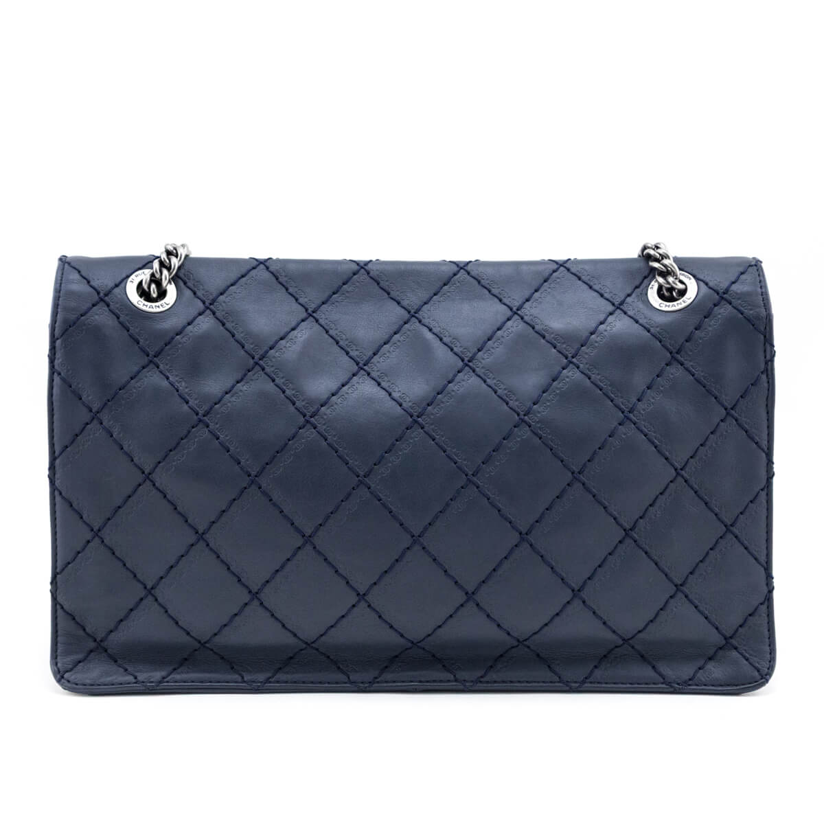 Chanel Navy Calfskin CC Crave Reissue Jumbo Flap Bag - Love that Bag etc - Preowned Authentic Designer Handbags & Preloved Fashions