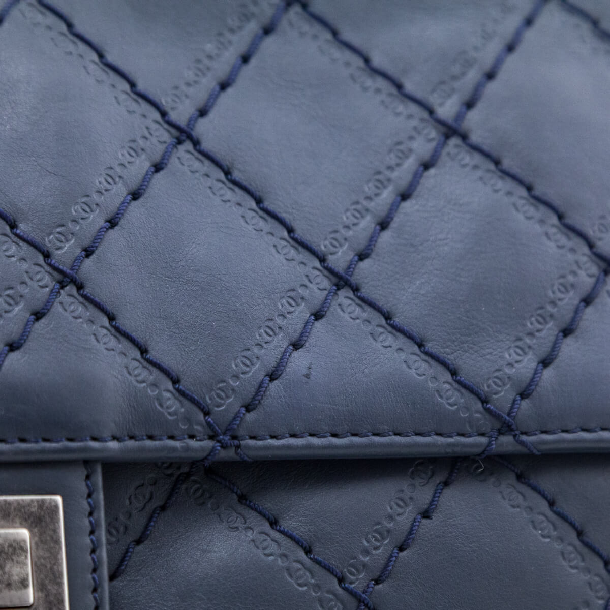 Chanel Navy Calfskin CC Crave Reissue Jumbo Flap Bag - Love that Bag etc - Preowned Authentic Designer Handbags & Preloved Fashions