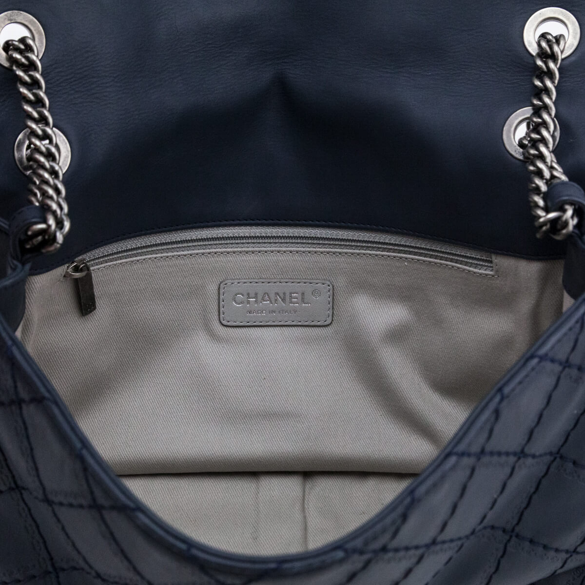 Chanel Navy Calfskin CC Crave Reissue Jumbo Flap Bag - Love that Bag etc - Preowned Authentic Designer Handbags & Preloved Fashions