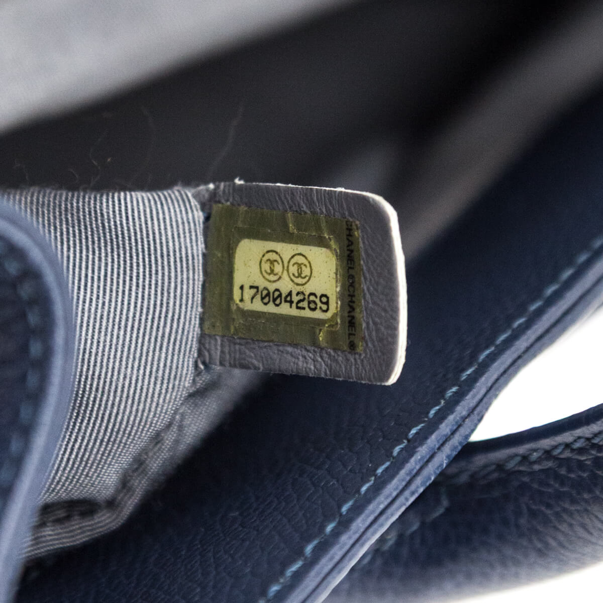 Chanel Navy Calfskin Small Cerf Executive Shopper Tote