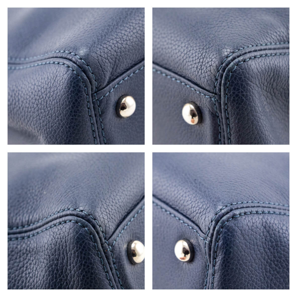 Chanel Navy Calfskin Small Cerf Executive Shopper Tote