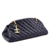 Chanel Navy Quilted Aged Calfskin Mademoiselle Bowler Bag - Love that Bag etc - Preowned Authentic Designer Handbags & Preloved Fashions