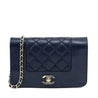 Chanel Navy Sheepskin Mademoiselle Wallet on Chain Bag - Love that Bag etc - Preowned Authentic Designer Handbags & Preloved Fashions