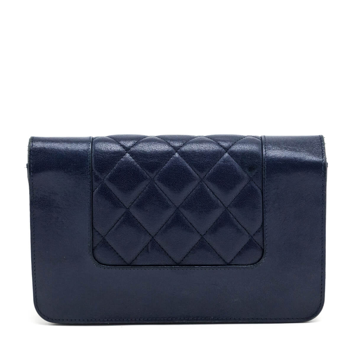 Chanel Navy Sheepskin Mademoiselle Wallet on Chain Bag - Love that Bag etc - Preowned Authentic Designer Handbags & Preloved Fashions