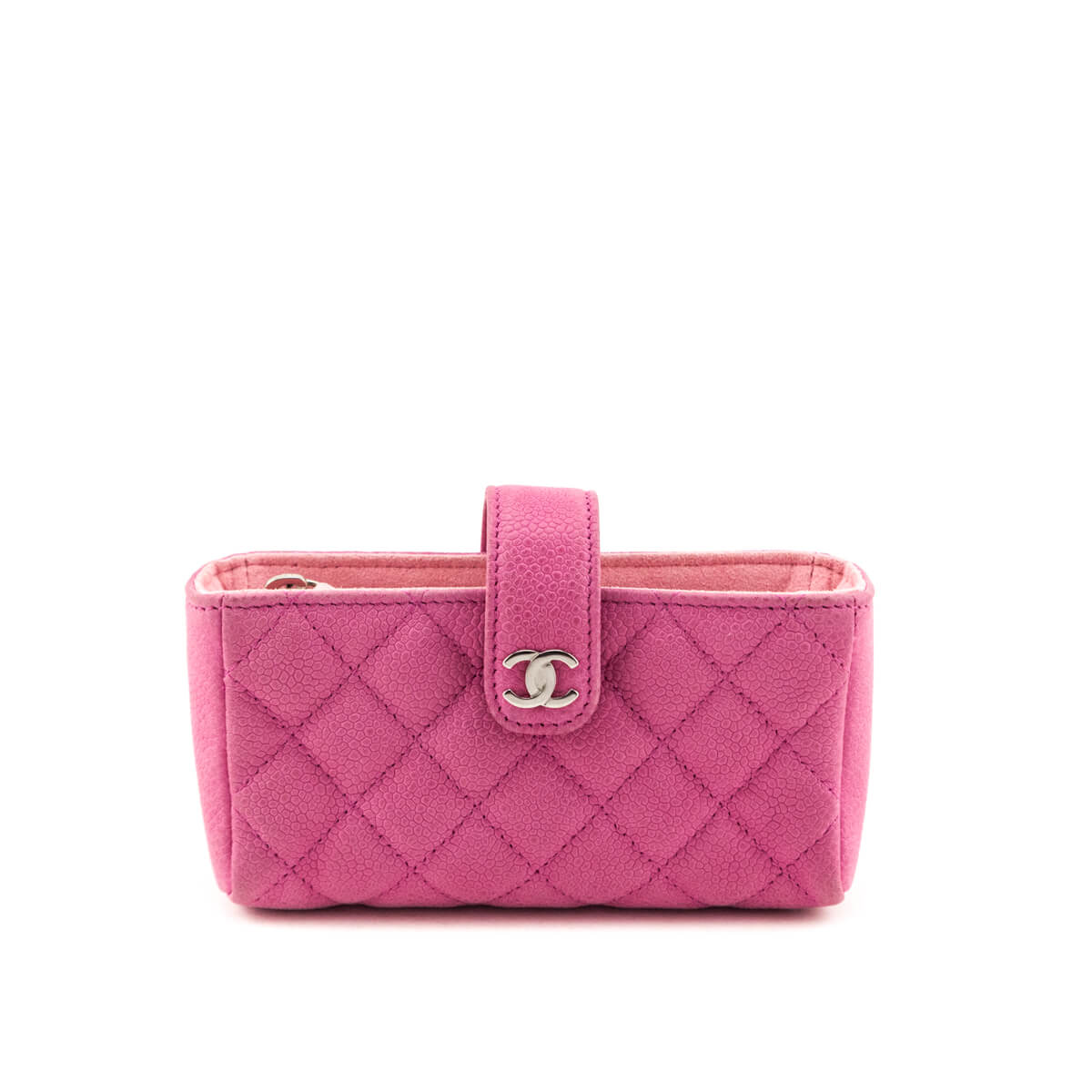 Chanel Pink Caviar O-Phone Card Holder - Love that Bag etc - Preowned Authentic Designer Handbags & Preloved Fashions