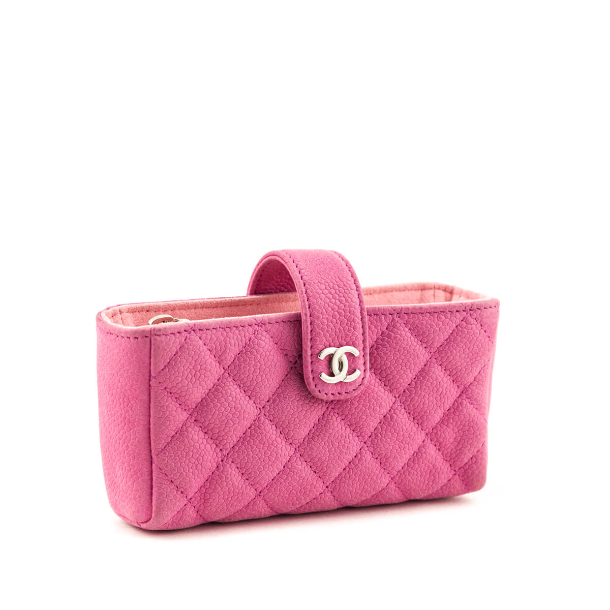 Chanel Pink Caviar O-Phone Card Holder - Love that Bag etc - Preowned Authentic Designer Handbags & Preloved Fashions