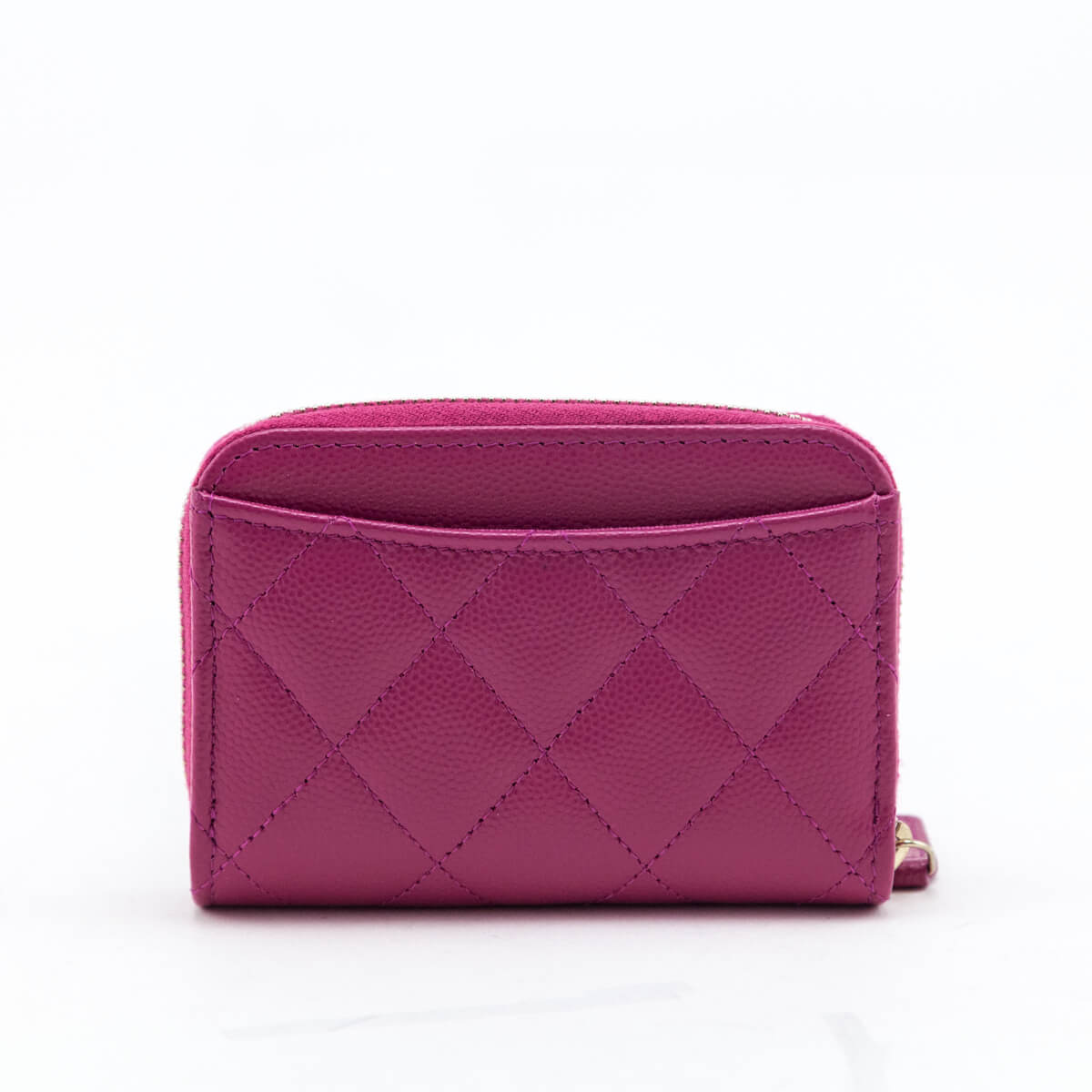 Chanel Pink Quilted Caviar Zip Around Coin Purse Wallet - Love that Bag etc - Preowned Authentic Designer Handbags & Preloved Fashions