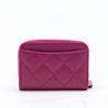Chanel Pink Quilted Caviar Zip Around Coin Purse Wallet - Love that Bag etc - Preowned Authentic Designer Handbags & Preloved Fashions