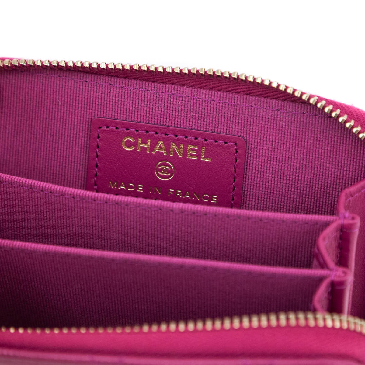 Chanel Pink Quilted Caviar Zip Around Coin Purse Wallet - Love that Bag etc - Preowned Authentic Designer Handbags & Preloved Fashions