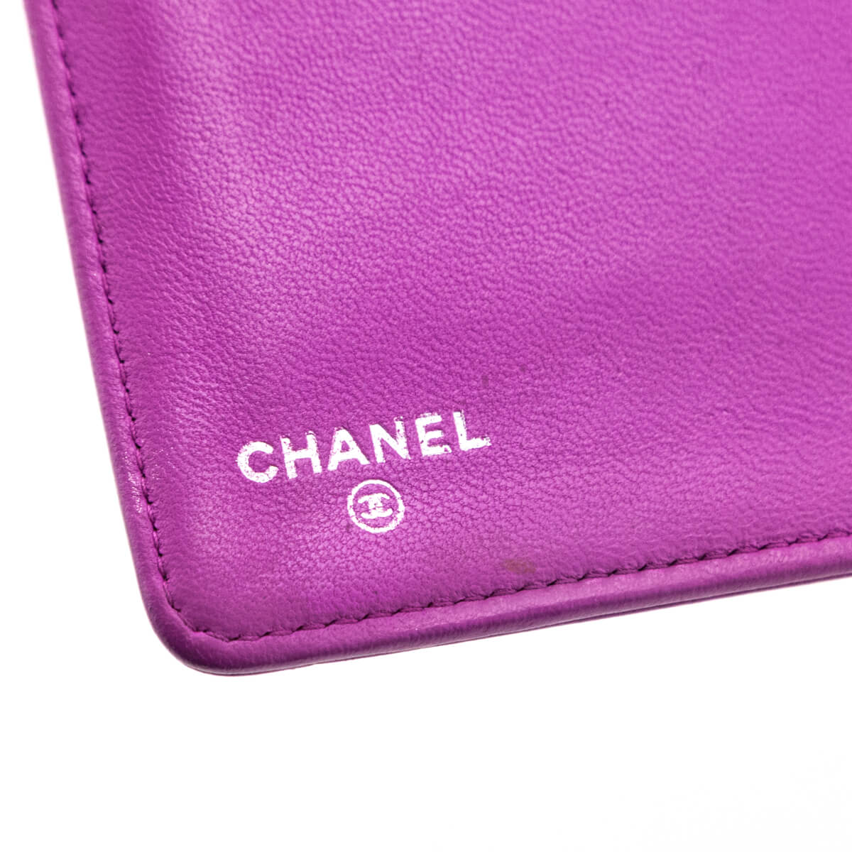 Chanel Purple Quilted Lambskin Boy Yen Wallet - Love that Bag etc - Preowned Authentic Designer Handbags & Preloved Fashions