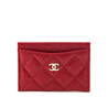 Chanel Red Caviar Quilted Card Holder - Love that Bag etc - Preowned Authentic Designer Handbags & Preloved Fashions