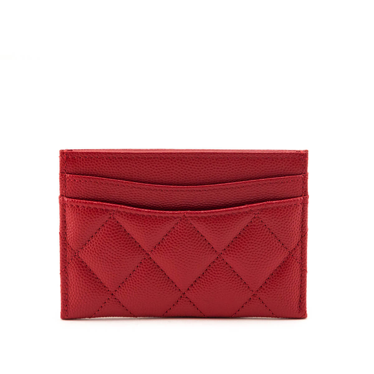 Chanel Red Caviar Quilted Card Holder - Love that Bag etc - Preowned Authentic Designer Handbags & Preloved Fashions