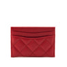 Chanel Red Caviar Quilted Card Holder - Love that Bag etc - Preowned Authentic Designer Handbags & Preloved Fashions